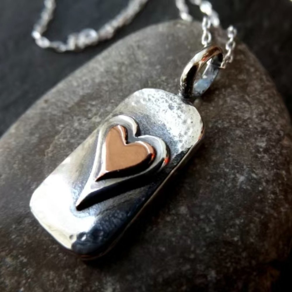 Pendant Necklace with Heart #836 - Picture 3 of 9